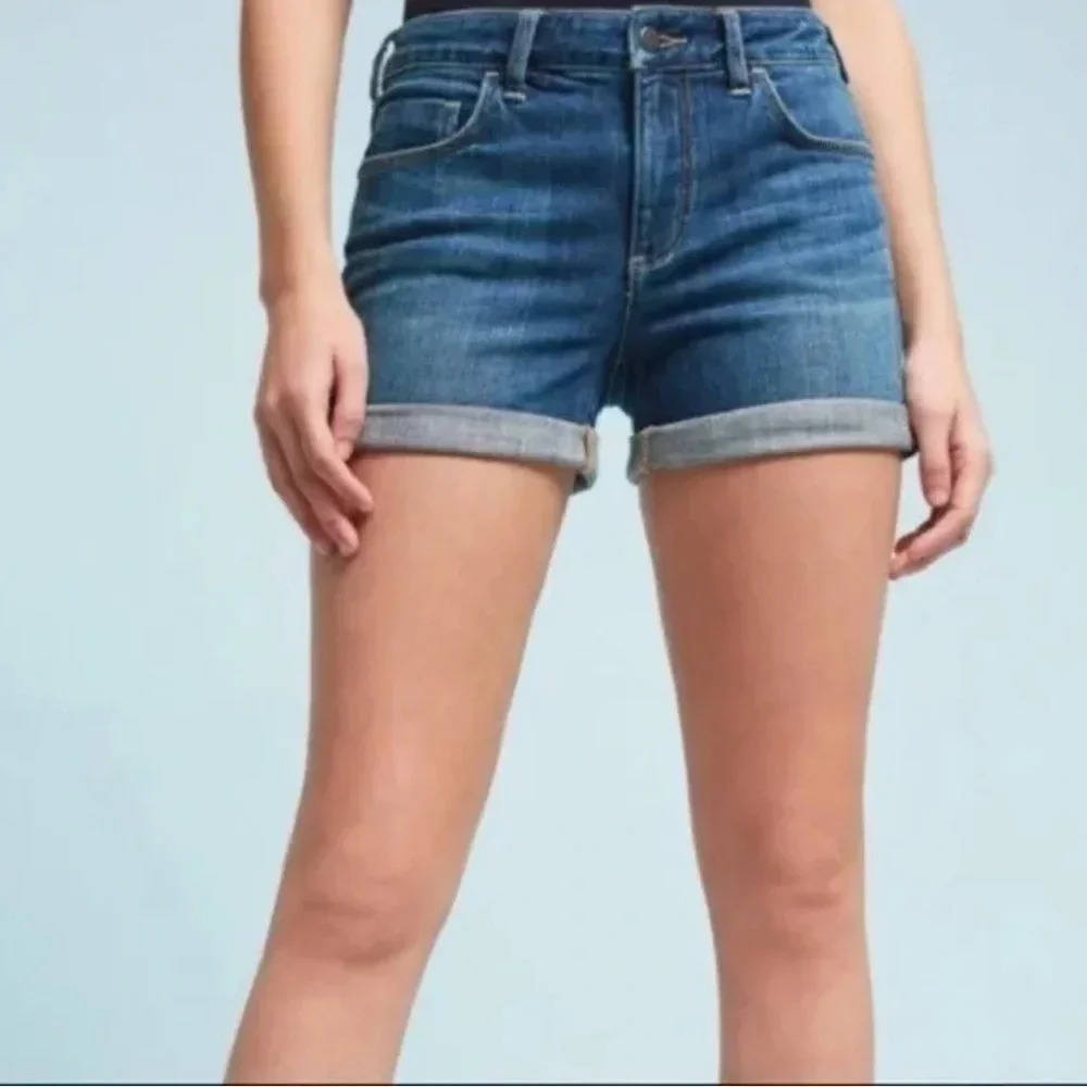 Anthropologie Pilcro Letterpress Script Shorts 25
